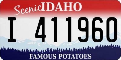 ID license plate I411960