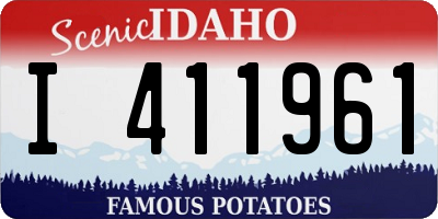 ID license plate I411961