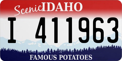 ID license plate I411963