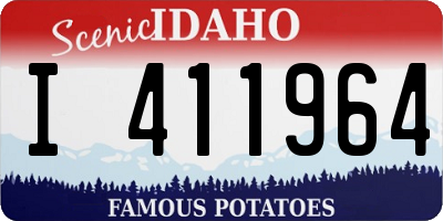 ID license plate I411964