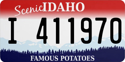 ID license plate I411970