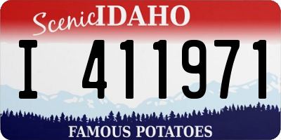 ID license plate I411971