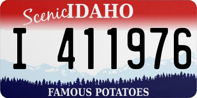 ID license plate I411976