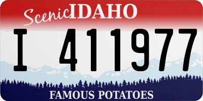 ID license plate I411977