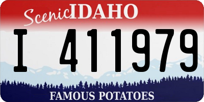 ID license plate I411979