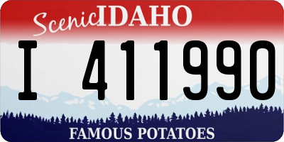 ID license plate I411990