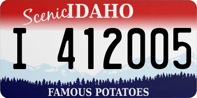 ID license plate I412005