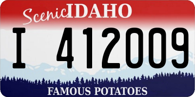ID license plate I412009