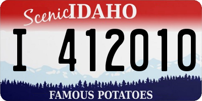ID license plate I412010