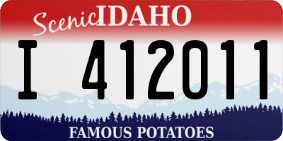ID license plate I412011