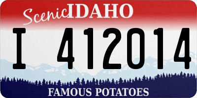 ID license plate I412014