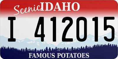ID license plate I412015