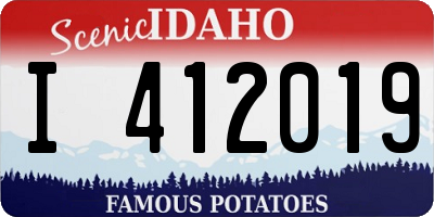 ID license plate I412019