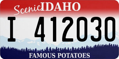 ID license plate I412030