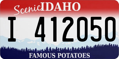 ID license plate I412050
