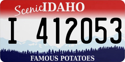 ID license plate I412053
