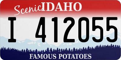 ID license plate I412055
