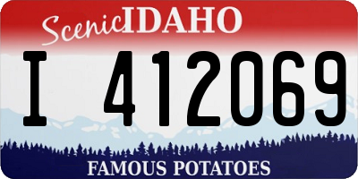 ID license plate I412069