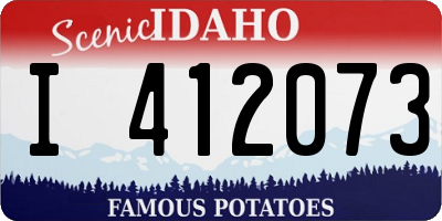 ID license plate I412073