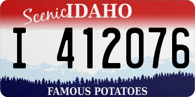 ID license plate I412076