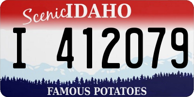 ID license plate I412079
