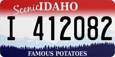 ID license plate I412082