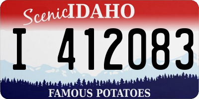 ID license plate I412083