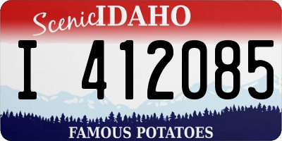 ID license plate I412085