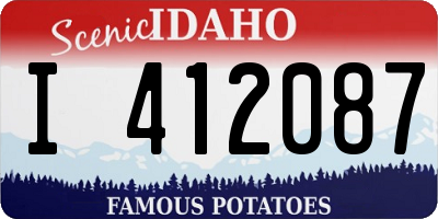ID license plate I412087
