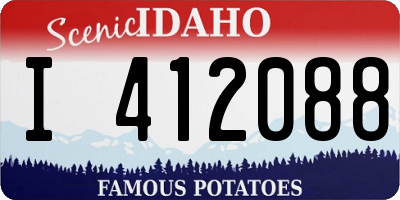 ID license plate I412088
