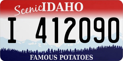 ID license plate I412090