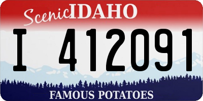 ID license plate I412091