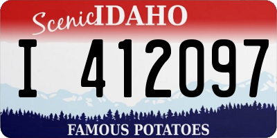 ID license plate I412097