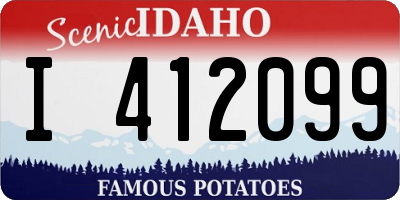 ID license plate I412099