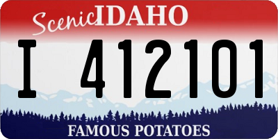 ID license plate I412101