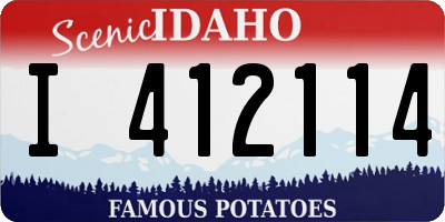 ID license plate I412114