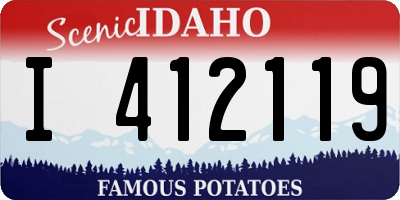 ID license plate I412119