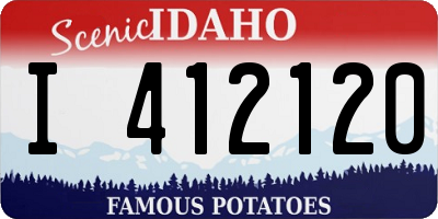 ID license plate I412120