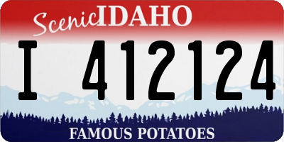 ID license plate I412124
