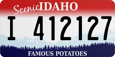 ID license plate I412127