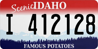 ID license plate I412128