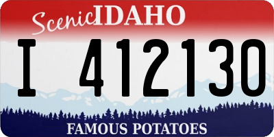 ID license plate I412130