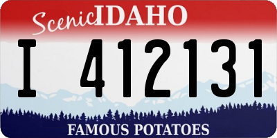 ID license plate I412131