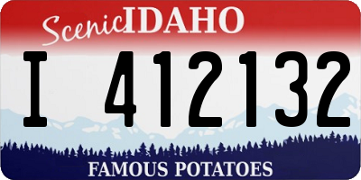 ID license plate I412132