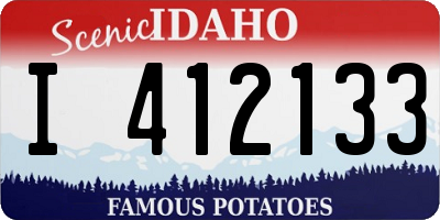 ID license plate I412133