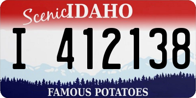 ID license plate I412138