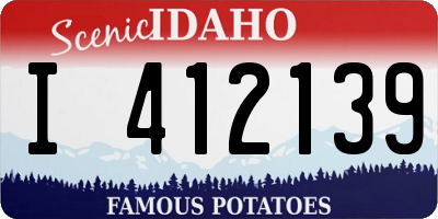 ID license plate I412139