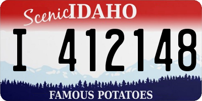 ID license plate I412148