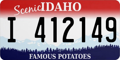 ID license plate I412149