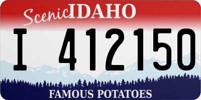 ID license plate I412150